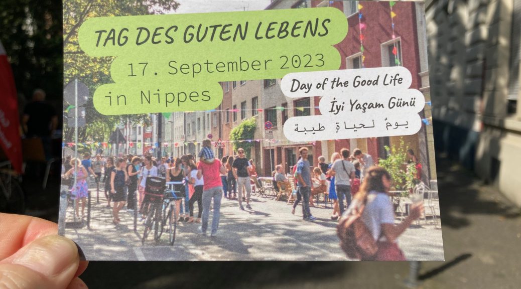 Plakat Tag des guten Lebens